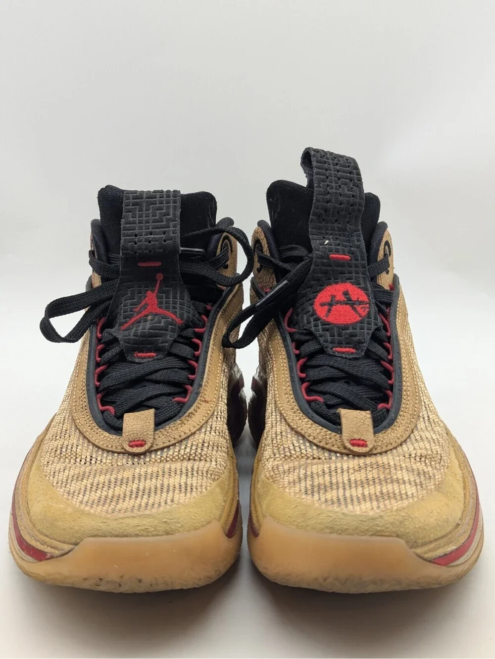 Air Jordan 36 Rui Hachimura Black Samurai Mens Size 8 Sesame Red Shoe DO2494-260
